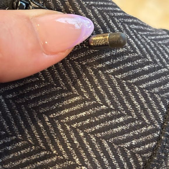 Lululemon Speed Crop Leggings Black Giant Herringbone Size 4 - Picture 5 of 8